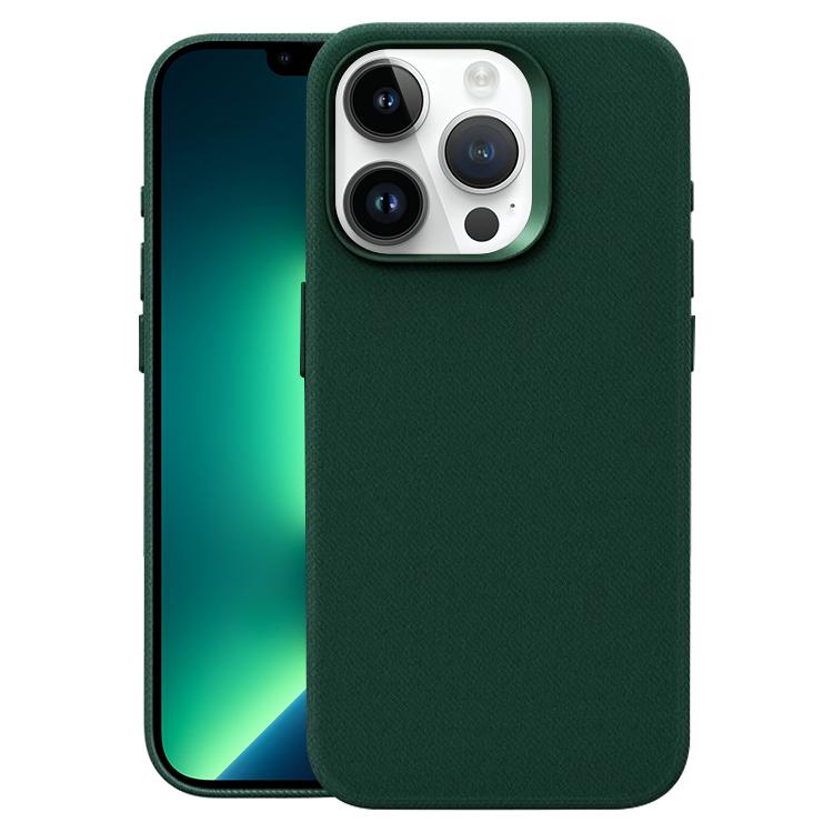 Custodia per telefono magnetica a copertura totale con texture in flanella, For iPhone 14 Pro Max, For iPhone 13 Pro Max
