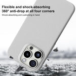Custodia per telefono magnetica a copertura totale con texture in flanella, For iPhone 13 Pro, For iPhone 12 / 12 Pro