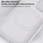 Custodia per telefono magnetica a copertura totale con texture in flanella, For iPhone 13 Pro, For iPhone 12 / 12 Pro