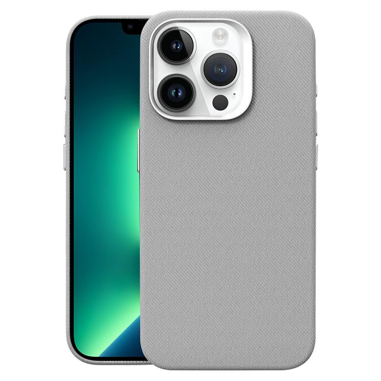 Custodia per telefono magnetica a copertura totale con texture in flanella, For iPhone 13 Pro, For iPhone 12 / 12 Pro