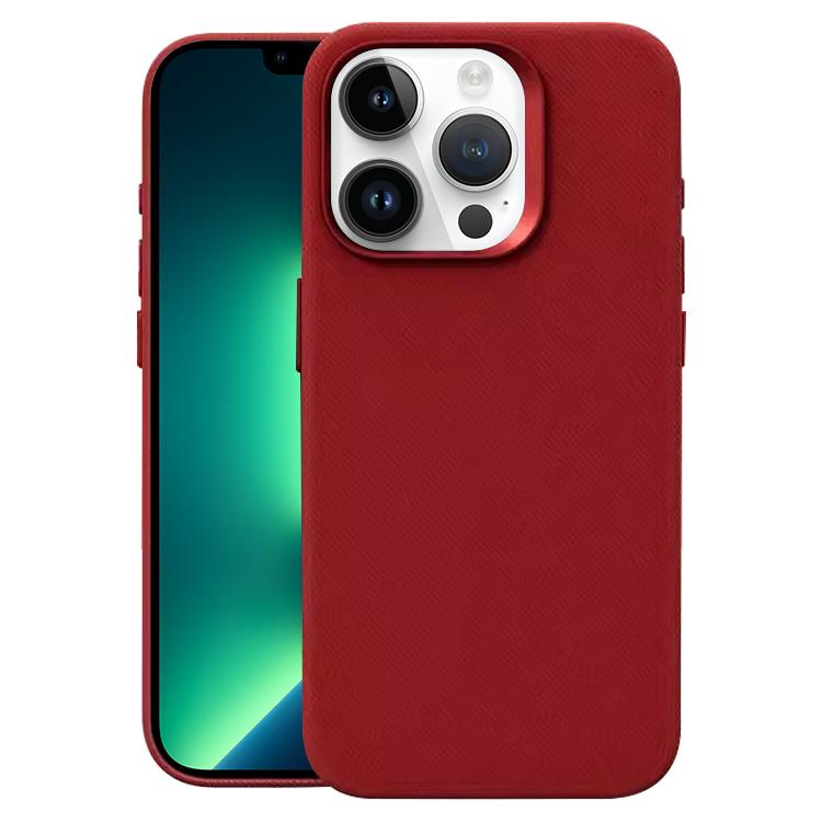 Custodia per telefono magnetica a copertura totale con texture in flanella, For iPhone 13 Pro, For iPhone 12 / 12 Pro