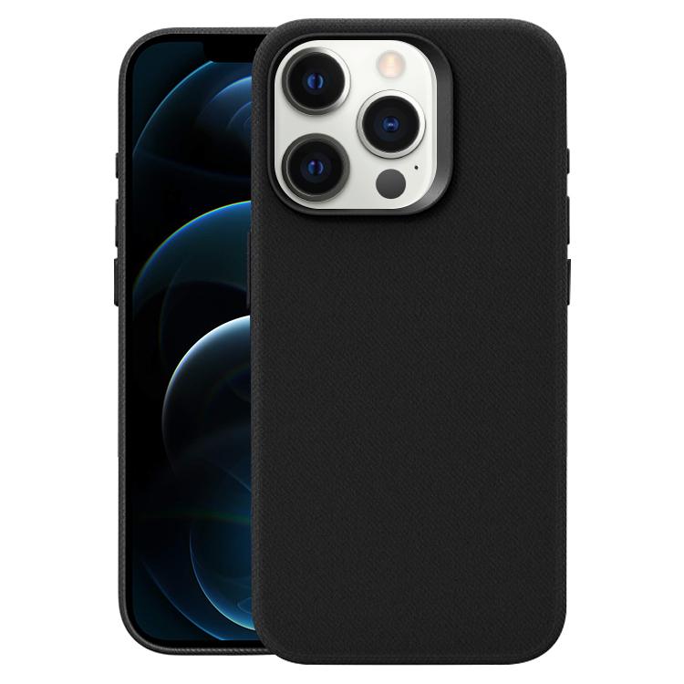 Custodia per telefono magnetica a copertura totale con texture in flanella, For iPhone 12 Pro Max
