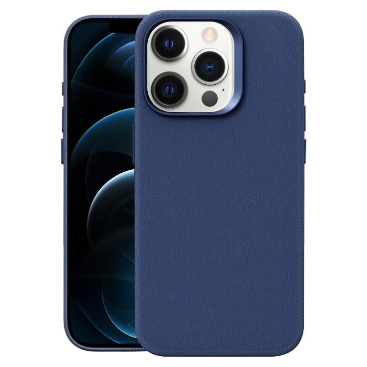 Custodia per telefono magnetica a copertura totale con texture in flanella, For iPhone 12 Pro Max