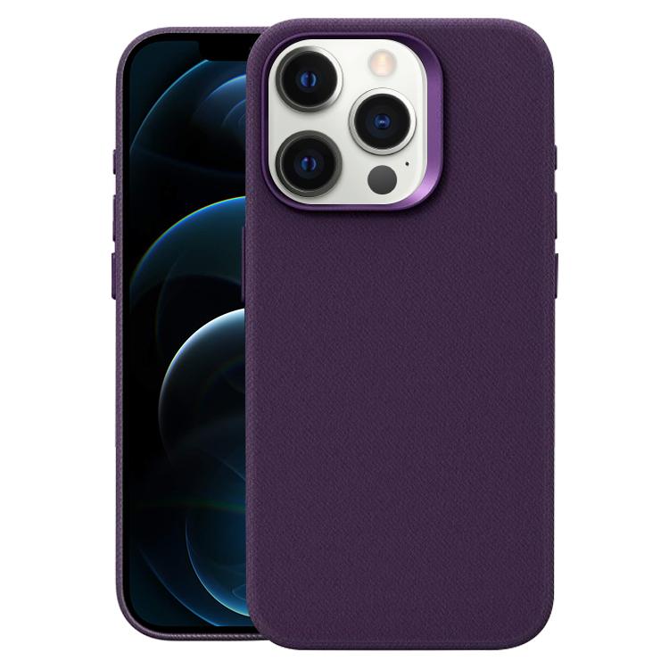 Custodia per telefono magnetica a copertura totale con texture in flanella, For iPhone 12 Pro Max