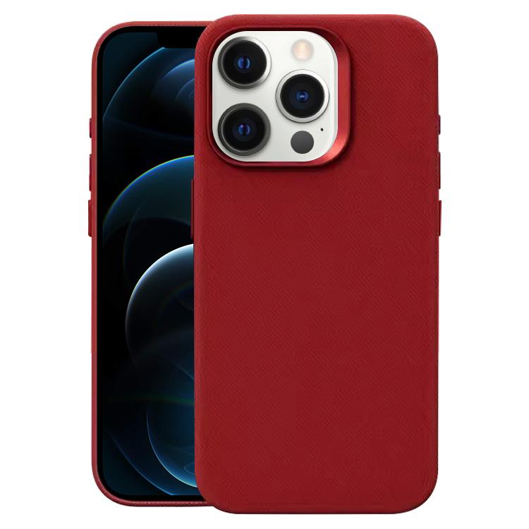Custodia per telefono magnetica a copertura totale con texture in flanella, For iPhone 12 Pro Max