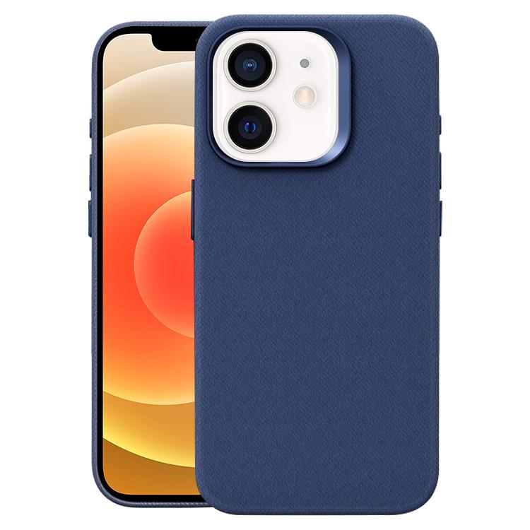 Custodia per telefono magnetica a copertura totale con texture in flanella, For iPhone 13 Pro, For iPhone 12 / 12 Pro