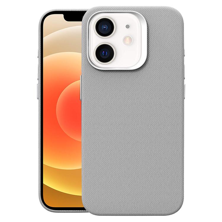Custodia per telefono magnetica a copertura totale con texture in flanella, For iPhone 13 Pro, For iPhone 12 / 12 Pro