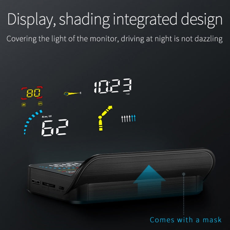 Misuratore di velocità GPS con display head-up HUD per auto Q10, Q10