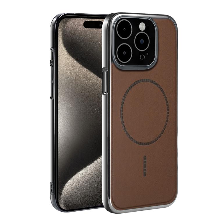 Custodia per telefono ultra sottile e antiurto della serie Magnetica Elettroplaccata, For iPhone 16 Plus, For iPhone 16, For iPhone 15 Pro Max, For iPhone 15 Pro, For iPhone 15 Plus, For iPhone 15