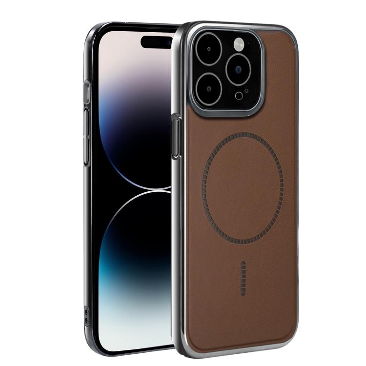 Custodia per telefono ultra sottile e antiurto della serie Magnetica Elettroplaccata, For iPhone 14 Plus, For iPhone 14, For iPhone 14 Pro, For iPhone 14 Pro Max, For iPhone 13 Pro Max, For iPhone 13 Pro