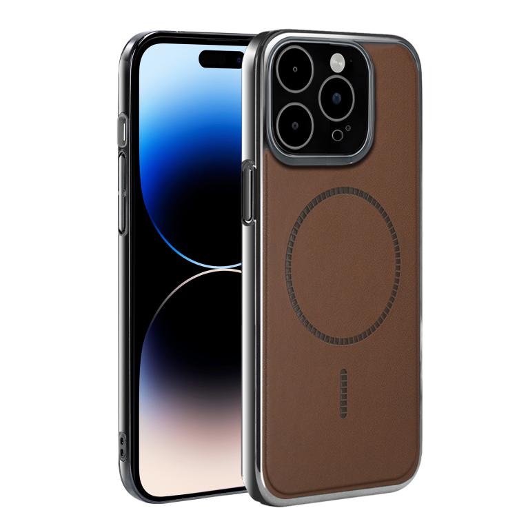 Custodia per telefono ultra sottile e antiurto della serie Magnetica Elettroplaccata, For iPhone 14 Plus, For iPhone 14, For iPhone 14 Pro, For iPhone 14 Pro Max, For iPhone 13 Pro Max, For iPhone 13 Pro