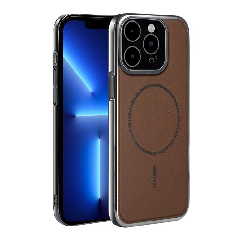 Custodia per telefono ultra sottile e antiurto della serie Magnetica Elettroplaccata, For iPhone 14 Plus, For iPhone 14, For iPhone 14 Pro, For iPhone 14 Pro Max, For iPhone 13 Pro Max, For iPhone 13 Pro