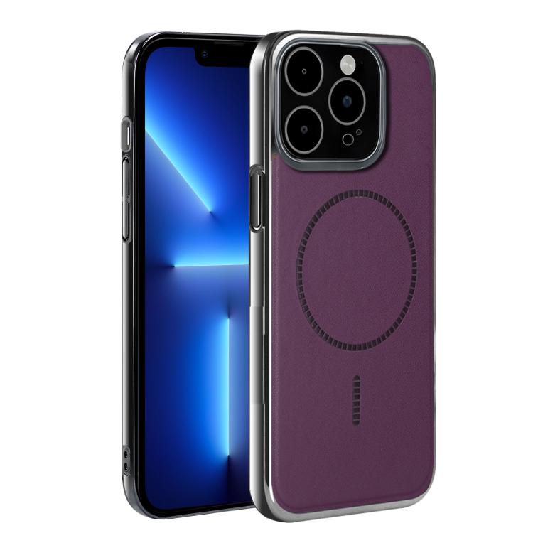 Custodia per telefono ultra sottile e antiurto della serie Magnetica Elettroplaccata, For iPhone 14 Plus, For iPhone 14, For iPhone 14 Pro, For iPhone 14 Pro Max, For iPhone 13 Pro Max, For iPhone 13 Pro