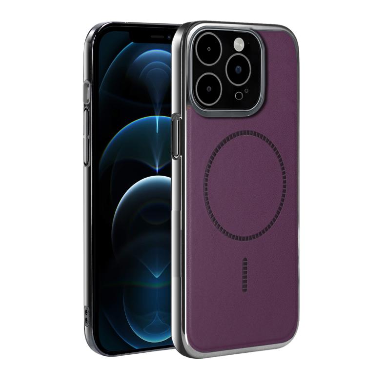 Custodia per telefono ultra sottile e antiurto della serie Magnetica Elettroplaccata, For iPhone 13, For iPhone 12, For iPhone 12 Pro Max, For iPhone 12 Pro