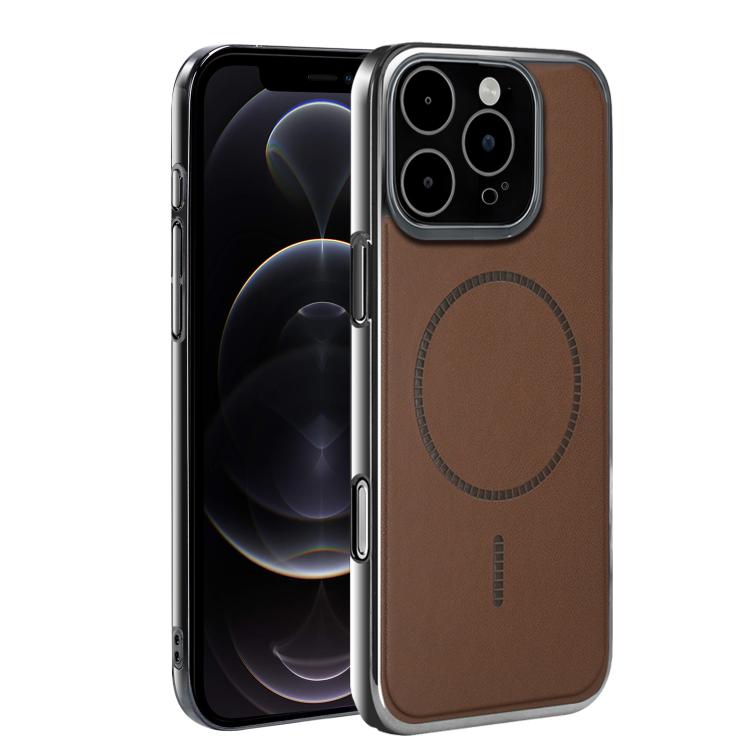 Custodia per telefono ultra sottile e antiurto della serie Magnetica Elettroplaccata, For iPhone 13, For iPhone 12, For iPhone 12 Pro Max, For iPhone 12 Pro