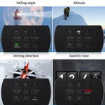 T800 Car HUD Head-up Display Visualizzazione velocità GPS Allarme velocità/tensione Visualizzazione altitudine, T800