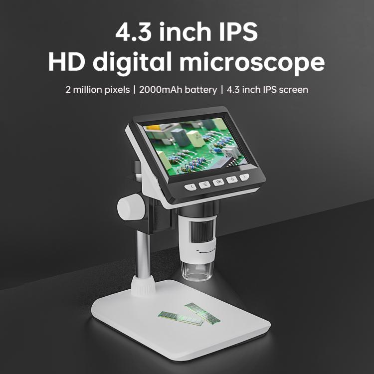 Microscopio digitale da tavolo Inskam 307-C con schermo IPS da 4,3 pollici e risoluzione di 2 MP., inskam307-C