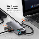 Baseus Metallic Glow Series CAHUB-CY0G 4 in 1 Multifunctional Type-C HUB Docking Station