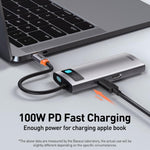 Baseus Metallic Glow Series CAHUB-CX0G 5 in 1 Multifunctional Type-C HUB Docking Station