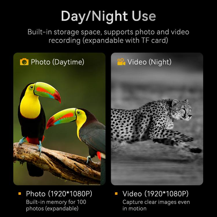 Inskam 328 Dispositivo digitale binoculare per visione notturna HD da 2 MP con display da 2,8 pollici, inskam328