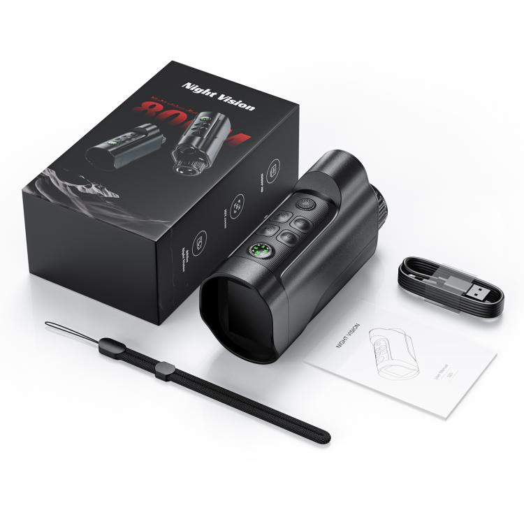 Inskam 329 Dispositivo monoculare digitale a infrarossi per visione notturna HD da 2 MP con display da 2 pollici, inskam329