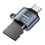 Adattatore TF, mini lettore di schede, USB to TF Card, Type-C to TF Card
