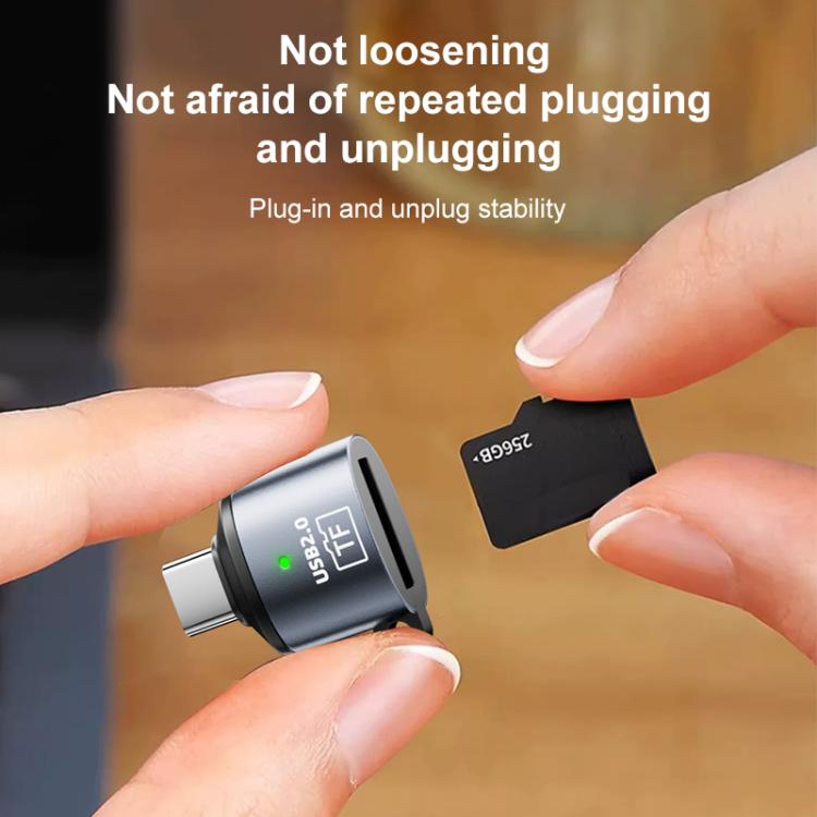 Adattatore TF, mini lettore di schede, USB to TF Card, Type-C to TF Card