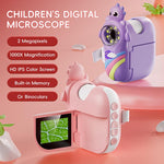 Microscopio digitale per bambini a tema dinosauri Inskam 362 con display da 2 pollici e 2 MP., inskam362
