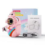 Microscopio digitale per bambini a tema dinosauri Inskam 362 con display da 2 pollici e 2 MP., inskam362