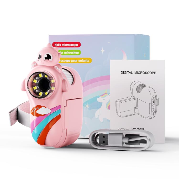 Microscopio digitale per bambini a tema dinosauri Inskam 362 con display da 2 pollici e 2 MP., inskam362