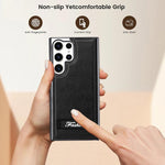 Elegante custodia pieghevole antiurto per telefono con placcatura galvanica., For Samsung Galaxy S24 Ultra 5G, For Samsung Galaxy S23 Ultra 5G, For Samsung Galaxy S23 5G, For Samsung Galaxy S22 Ultra 5G
