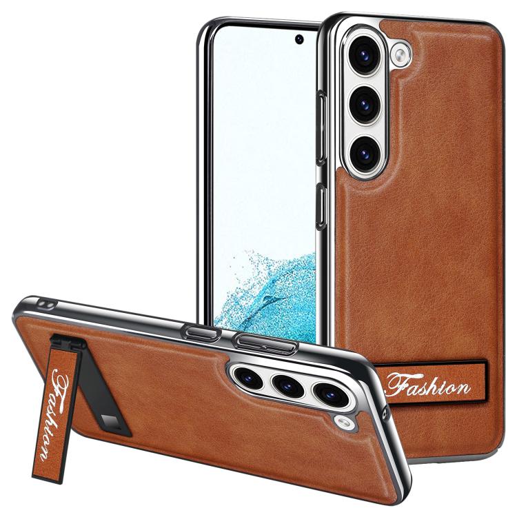Elegante custodia pieghevole antiurto per telefono con placcatura galvanica., For Samsung Galaxy S22 5G