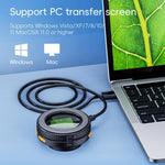 Microscopio digitale portatile inskam 365 con display da 2 pollici e 2 MP, inskam365