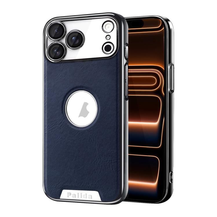 Custodia per telefono Palida in ecopelle vegana antiurto con finitura elettrolitica in stile Mecha., For iPhone 17 Pro Max, For iPhone 17 Pro, For iPhone 17, For iPhone Air