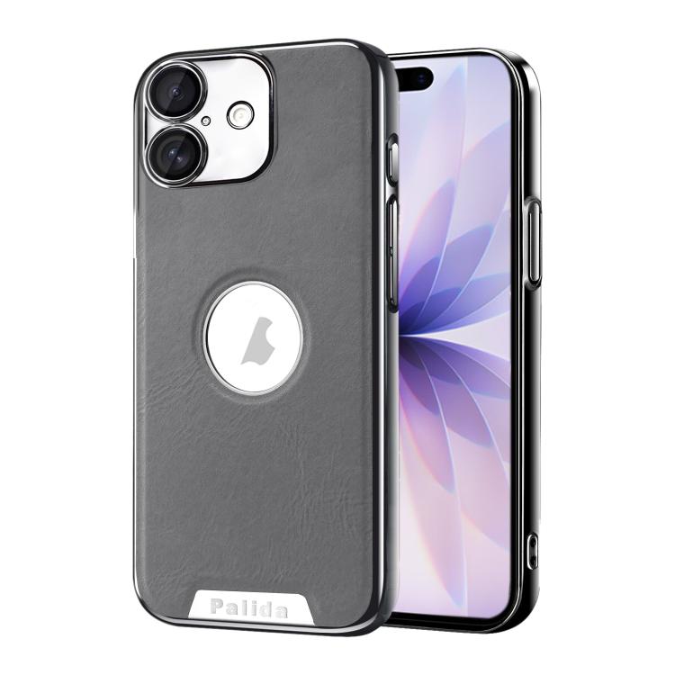 Custodia per telefono Palida in ecopelle vegana antiurto con finitura elettrolitica in stile Mecha., For iPhone 17 Pro Max, For iPhone 17 Pro, For iPhone 17, For iPhone Air