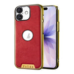 Custodia per telefono Palida in ecopelle vegana antiurto con finitura elettrolitica in stile Mecha., For iPhone 17 Pro Max, For iPhone 17 Pro, For iPhone 17, For iPhone Air