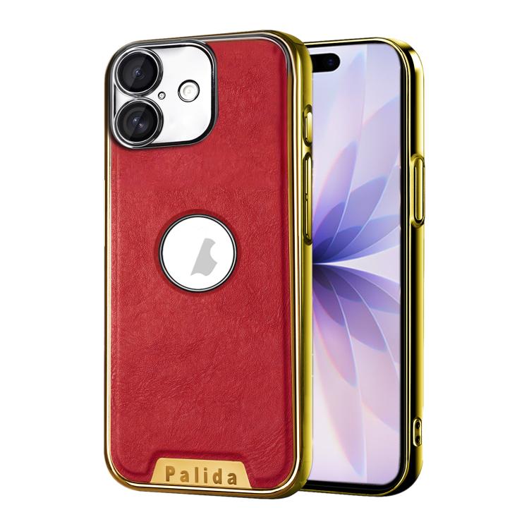 Custodia per telefono Palida in ecopelle vegana antiurto con finitura elettrolitica in stile Mecha., For iPhone 17 Pro Max, For iPhone 17 Pro, For iPhone 17, For iPhone Air