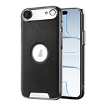 Custodia per telefono Palida in ecopelle vegana antiurto con finitura elettrolitica in stile Mecha., For iPhone 17 Pro Max, For iPhone 17 Pro, For iPhone 17, For iPhone Air