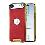 Custodia per telefono Palida in ecopelle vegana antiurto con finitura elettrolitica in stile Mecha., For iPhone 17 Pro Max, For iPhone 17 Pro, For iPhone 17, For iPhone Air