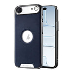 Custodia per telefono Palida in ecopelle vegana antiurto con finitura elettrolitica in stile Mecha., For iPhone 17 Pro Max, For iPhone 17 Pro, For iPhone 17, For iPhone Air