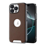 Custodia per telefono Palida in ecopelle vegana antiurto con finitura elettrolitica in stile Mecha., For iPhone 16 Pro Max, For iPhone 16 Pro, For iPhone 16, For iPhone 15 Pro Max