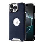 Custodia per telefono Palida in ecopelle vegana antiurto con finitura elettrolitica in stile Mecha., For iPhone 16 Pro Max, For iPhone 16 Pro, For iPhone 16, For iPhone 15 Pro Max