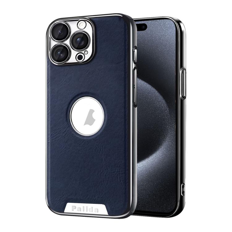 Custodia per telefono Palida in ecopelle vegana antiurto con finitura elettrolitica in stile Mecha., For iPhone 16 Pro Max, For iPhone 16 Pro, For iPhone 16, For iPhone 15 Pro Max