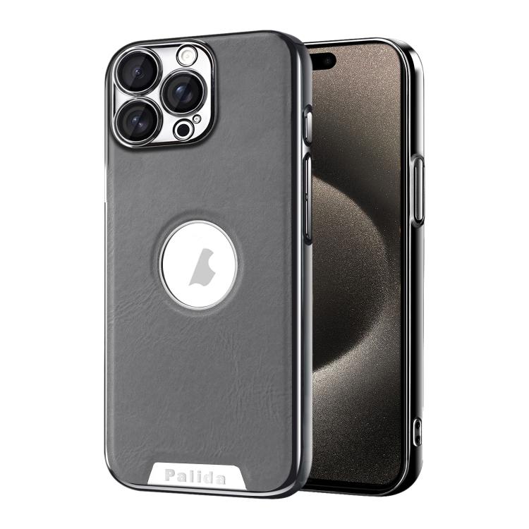Custodia per telefono Palida in ecopelle vegana antiurto con finitura elettrolitica in stile Mecha., For iPhone 15 Pro, For iPhone 15, For iPhone 14, For iPhone 14 Pro
