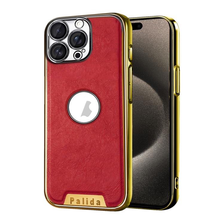 Custodia per telefono Palida in ecopelle vegana antiurto con finitura elettrolitica in stile Mecha., For iPhone 15 Pro, For iPhone 15, For iPhone 14, For iPhone 14 Pro