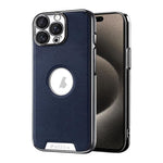 Custodia per telefono Palida in ecopelle vegana antiurto con finitura elettrolitica in stile Mecha., For iPhone 15 Pro, For iPhone 15, For iPhone 14, For iPhone 14 Pro