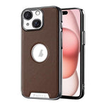 Custodia per telefono Palida in ecopelle vegana antiurto con finitura elettrolitica in stile Mecha., For iPhone 15 Pro, For iPhone 15, For iPhone 14, For iPhone 14 Pro