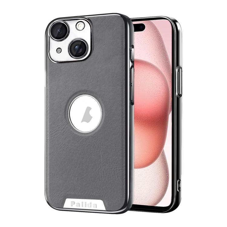 Custodia per telefono Palida in ecopelle vegana antiurto con finitura elettrolitica in stile Mecha., For iPhone 15 Pro, For iPhone 15, For iPhone 14, For iPhone 14 Pro