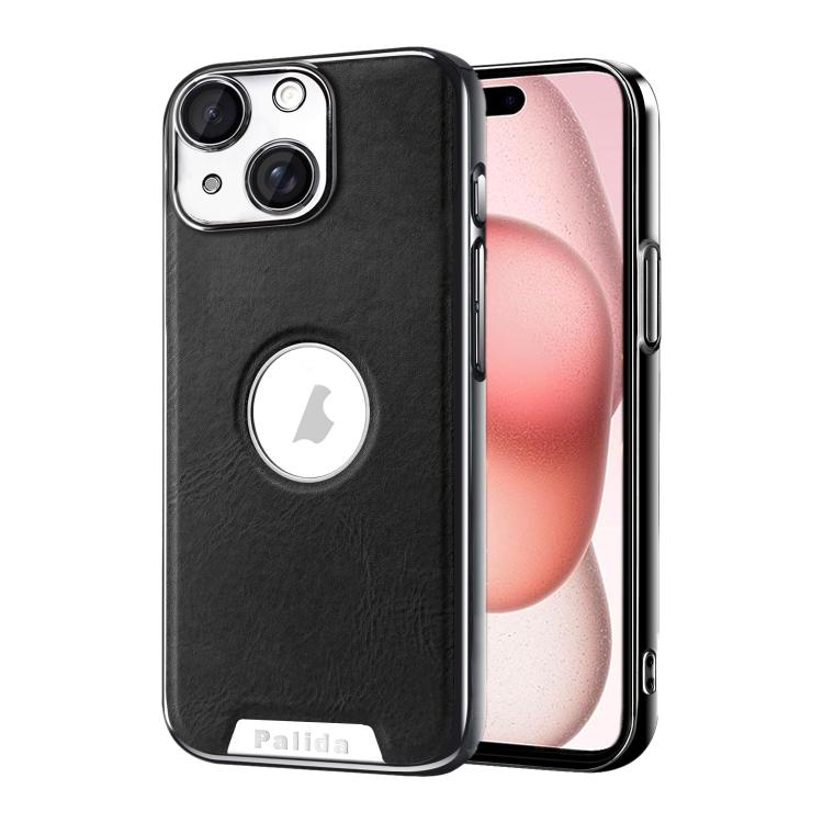 Custodia per telefono Palida in ecopelle vegana antiurto con finitura elettrolitica in stile Mecha., For iPhone 15 Pro, For iPhone 15, For iPhone 14, For iPhone 14 Pro