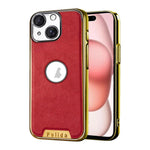Custodia per telefono Palida in ecopelle vegana antiurto con finitura elettrolitica in stile Mecha., For iPhone 15 Pro, For iPhone 15, For iPhone 14, For iPhone 14 Pro